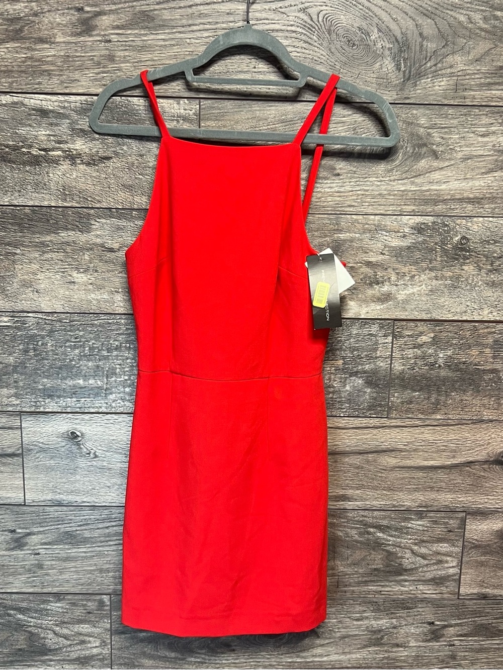 NWT French Connection Red Bodycon mini dress size 4. Strappy cocktail party